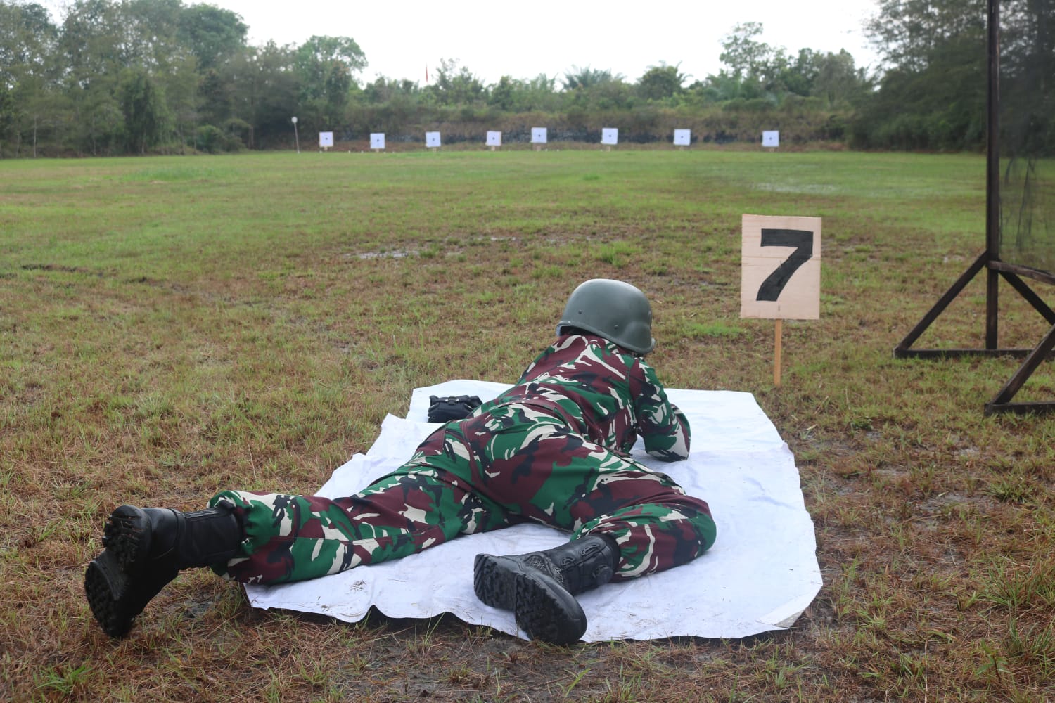 Latbakjatri Asah Kemampuan Prajurit Korem 045 Gaya