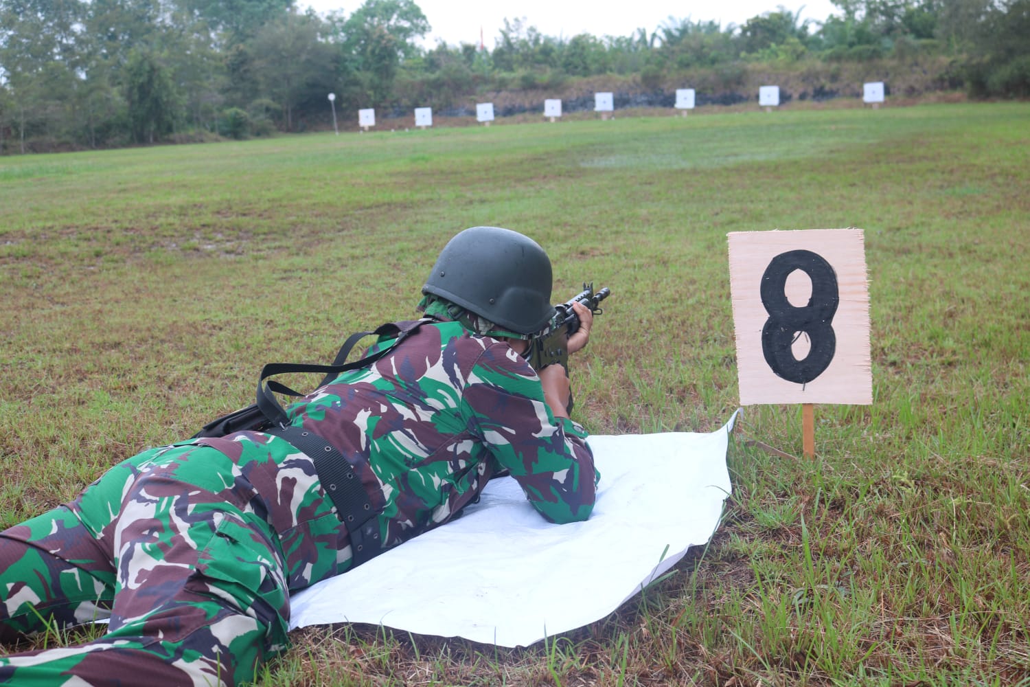 Latbakjatri Asah Kemampuan Prajurit Korem 045 Gaya